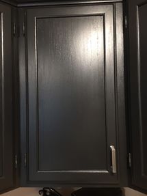 Before & After Cabinet Painting in Coatesville PA
(Carbon Black Painted Cabinets with New Hardware) (4)